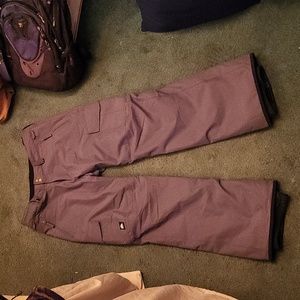Quiksilver Dryflight ski/snowboard pants, size Large, dark grey